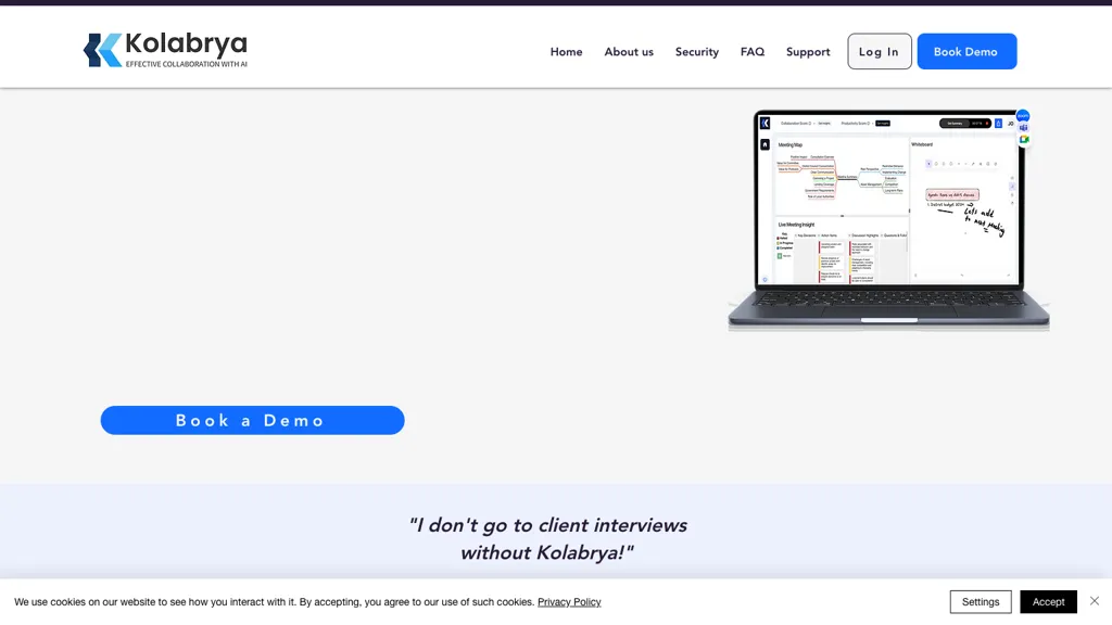 Kolabrya AI website