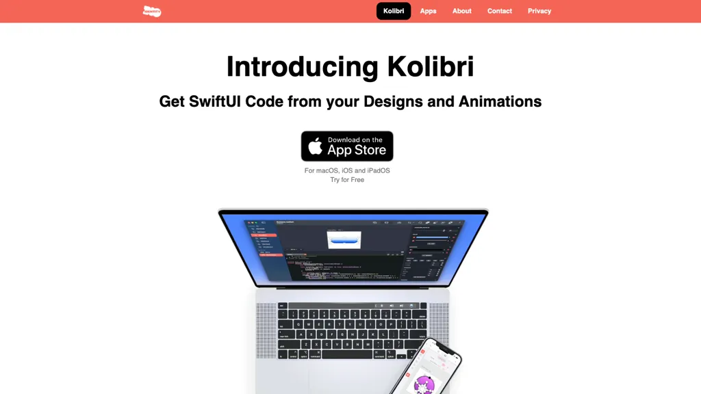 Kolibri for SwiftUI website