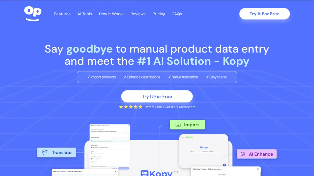 Kopy website