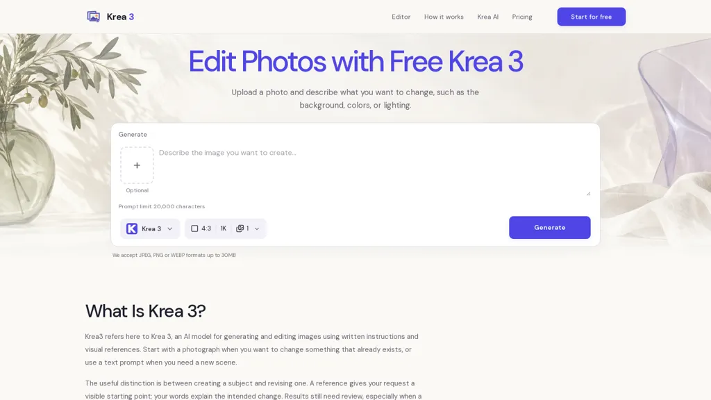 Krea-3.net screenshot