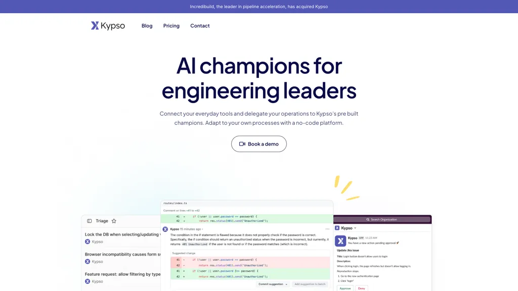 Kypso AI tool screenshot
