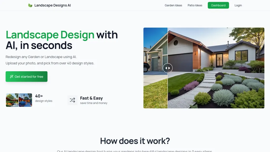 Landscape Designs AI website