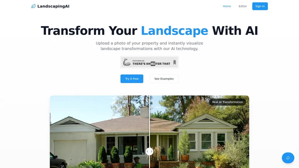 Landscapingai.site AI tool screenshot