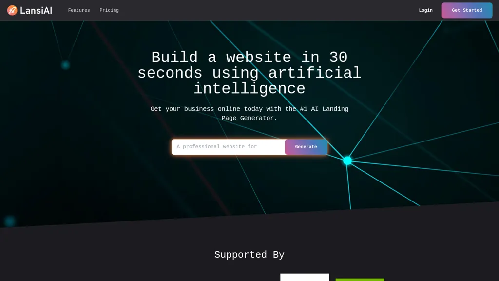 LansiAI Website Builder website