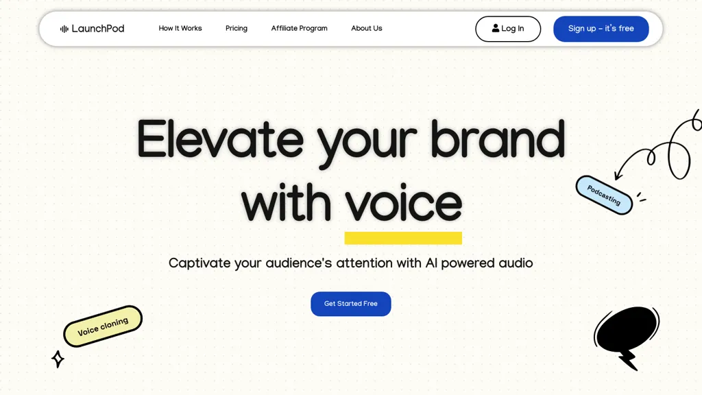 LaunchPod website