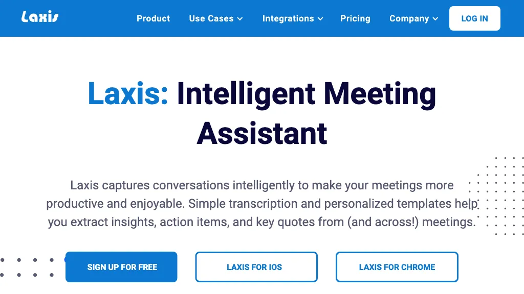 Laxis website