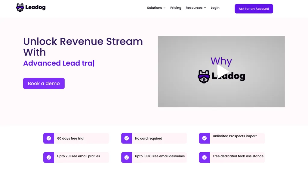 Leadog.io website