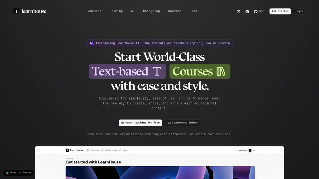 LearnHouse website