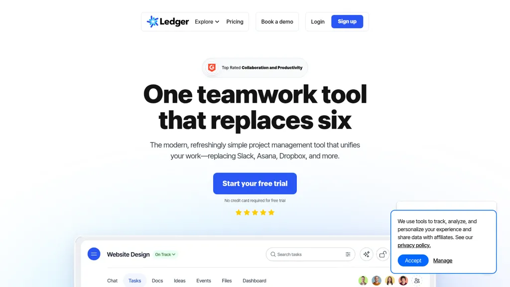 Ledger AI tool screenshot