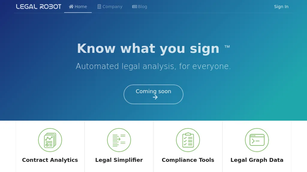 Legal Robot website