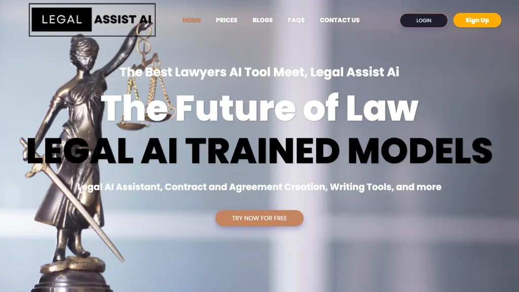 Legal Assist AI website
