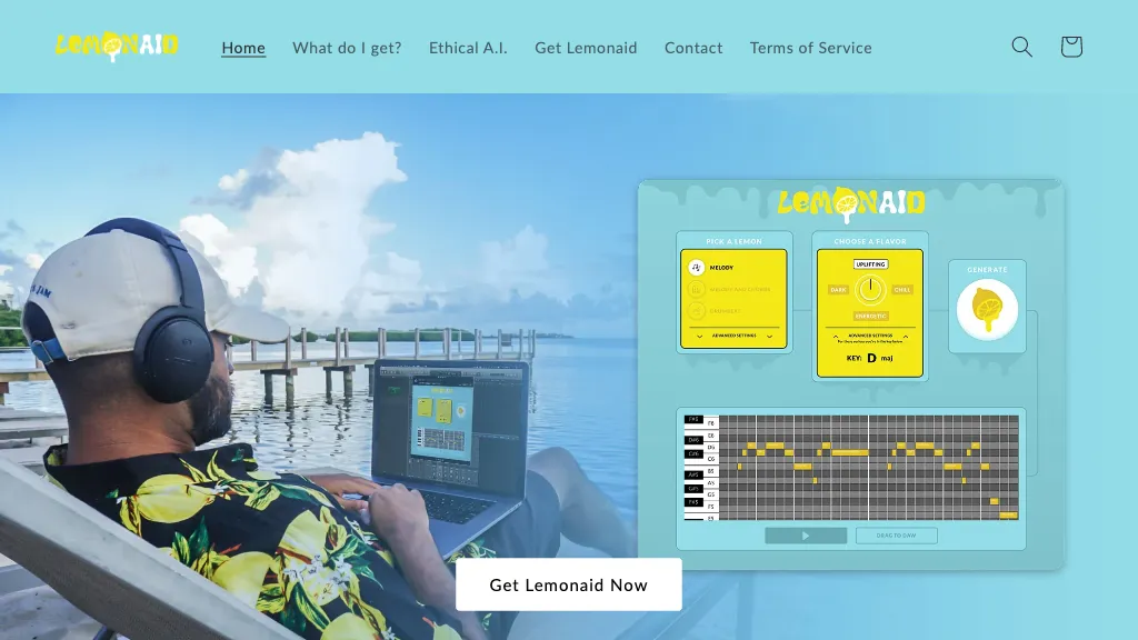 Lemonaid Music website