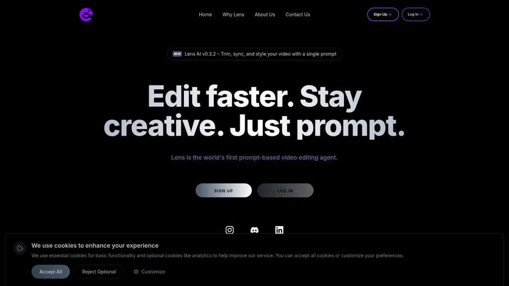 Lens AI AI tool screenshot