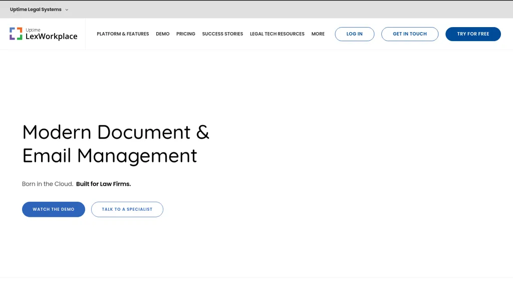LexWorkplace website