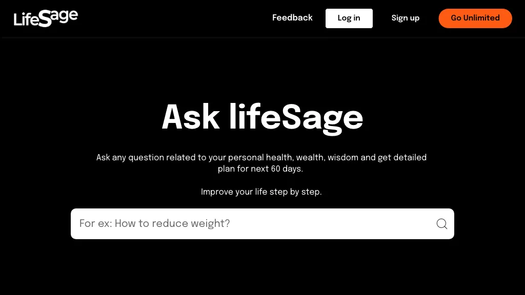 Lifesage website