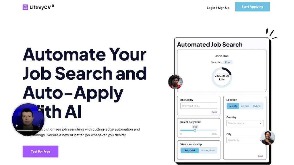 LiftmyCV website