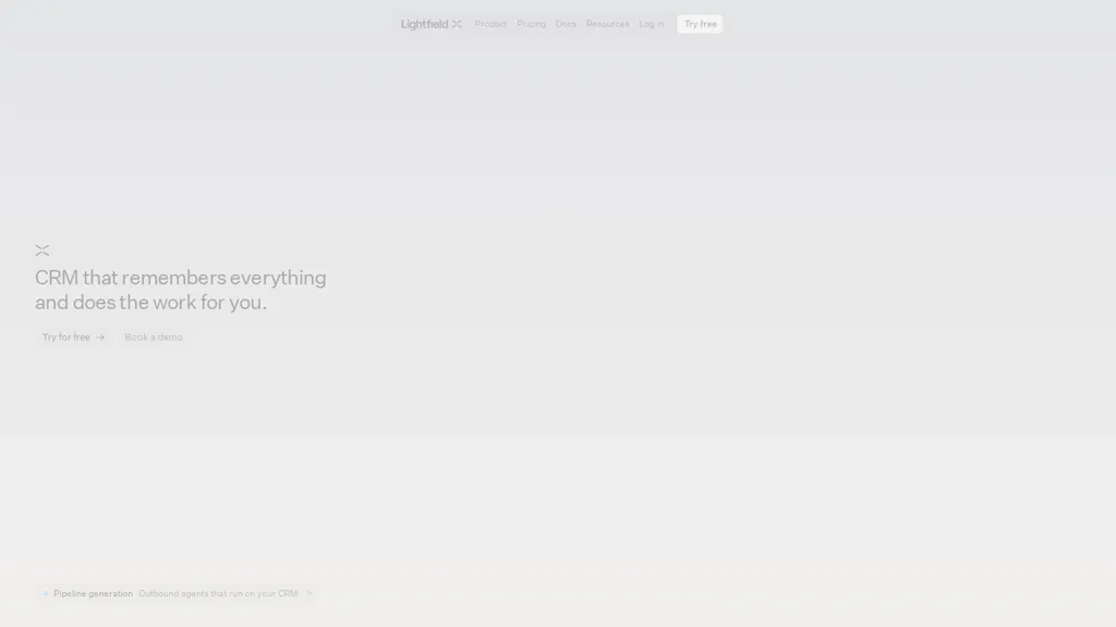 Lightfield.app AI tool screenshot