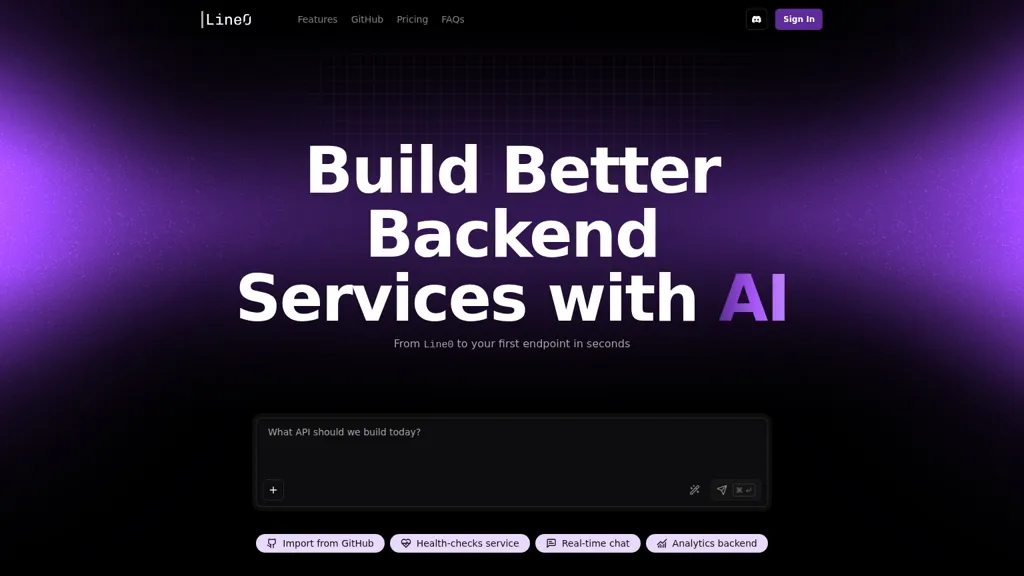 Line0 AI tool screenshot