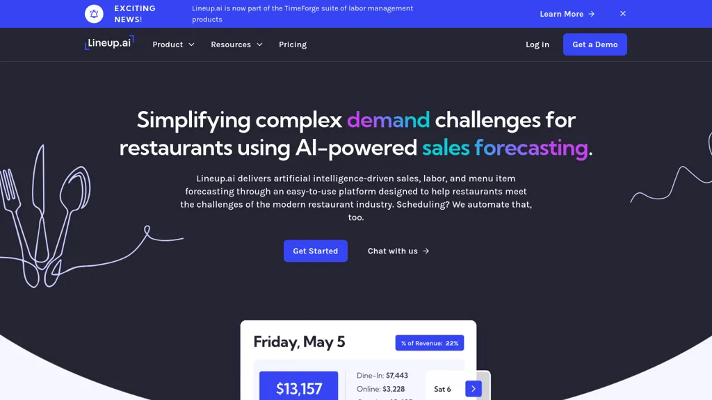 lineup.ai website