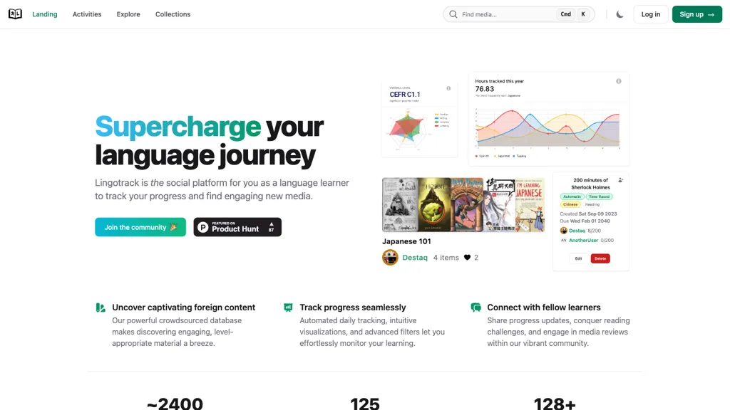 Lingotrack website