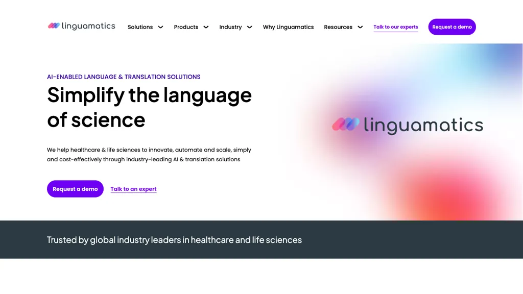 Linguamatics.com website