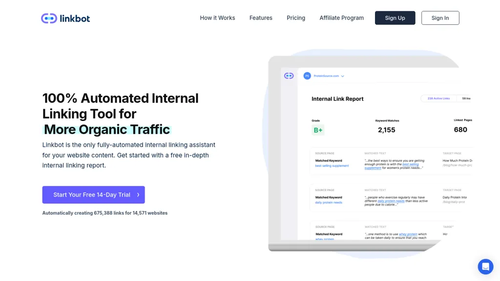 Linkbot AI tool screenshot
