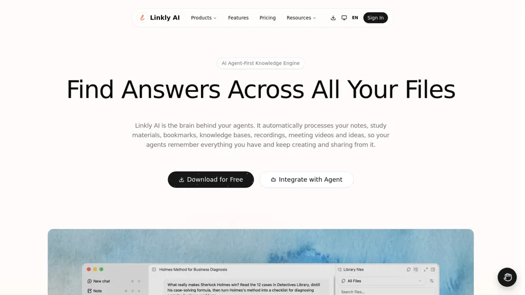 linkly ai screenshot