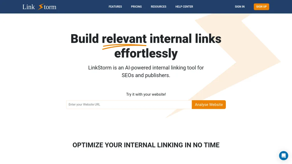 LinkStorm website