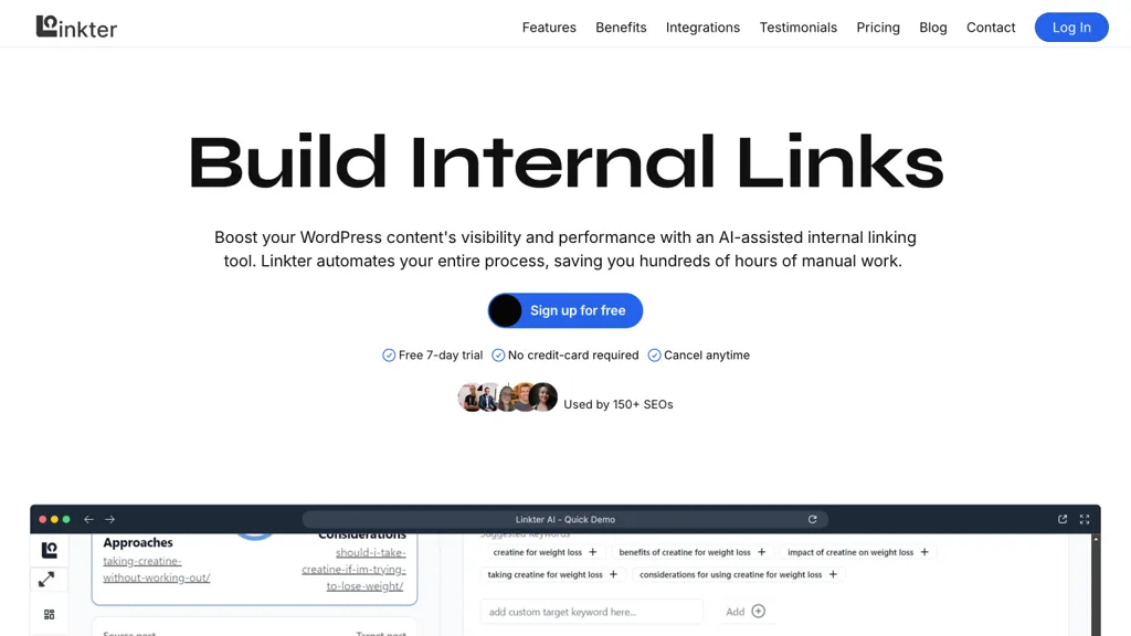 Linkter website