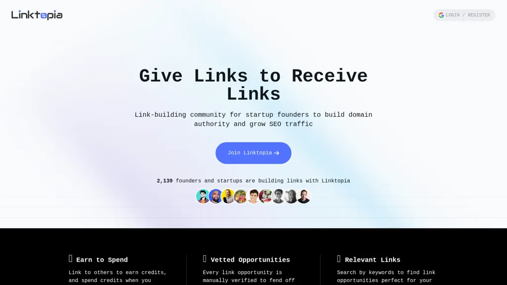Linktopia website
