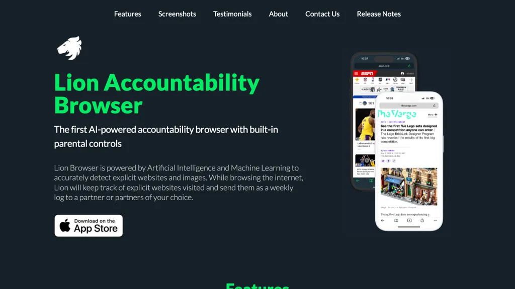 Lion Accountability Browser website