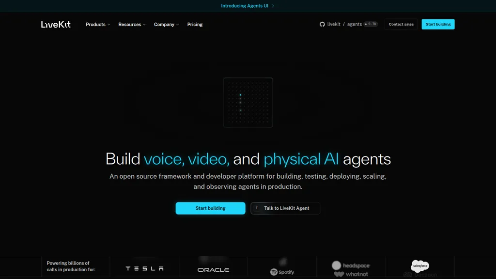 LiveKit AI tool screenshot