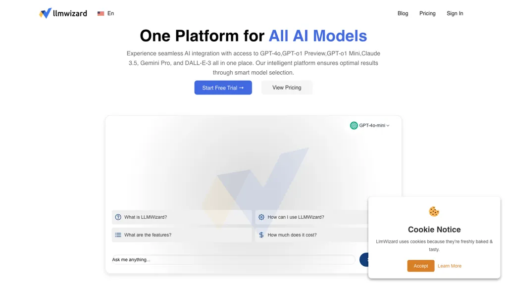LLMWizard website