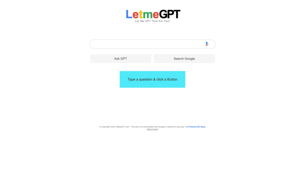 LetMeGPT website