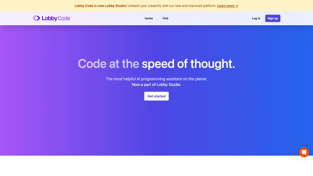 Lobby Code website