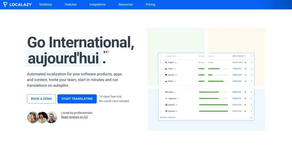 Localazy AI tool screenshot