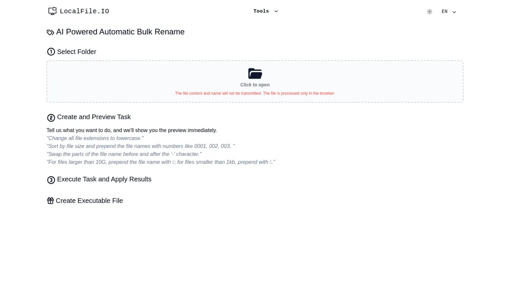 LocalFile.io website
