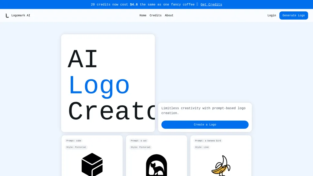 Logomark AI website