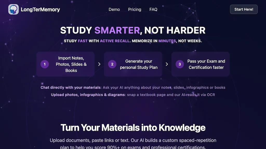 LongTerMemory screenshot