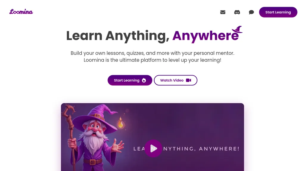 Loomina website