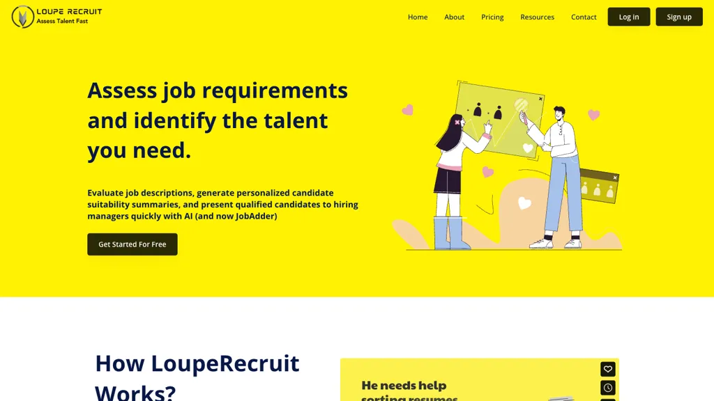 LoupeRecruit website