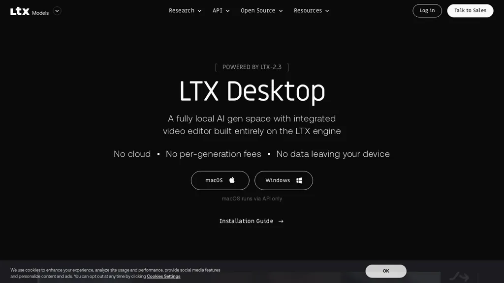 LTX Desktop AI tool screenshot