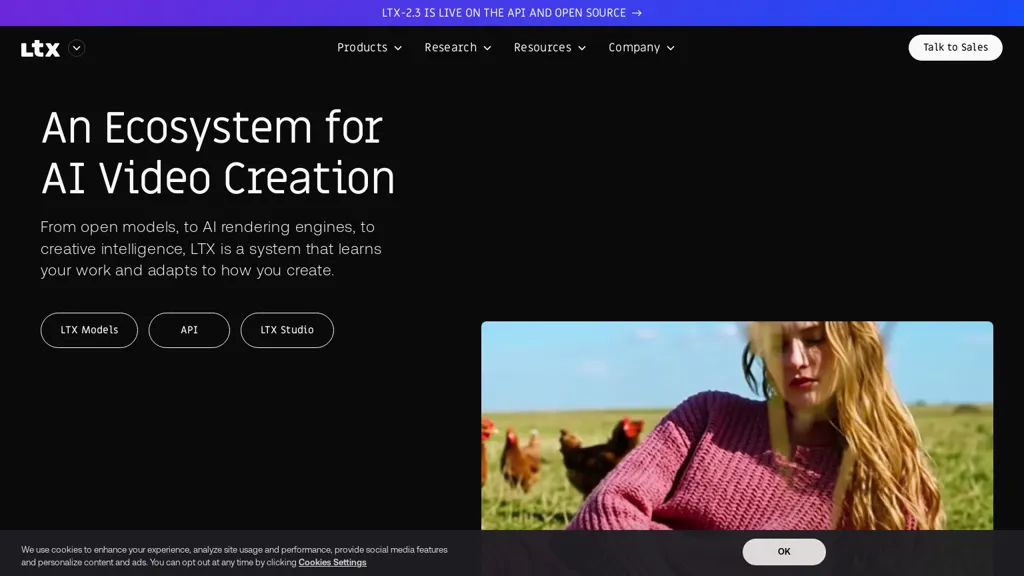 LTX.io AI tool screenshot