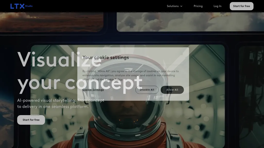 LTX Studio website