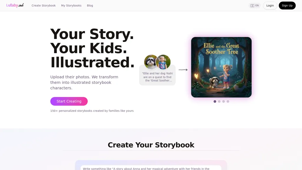 Lullaby AI tool screenshot