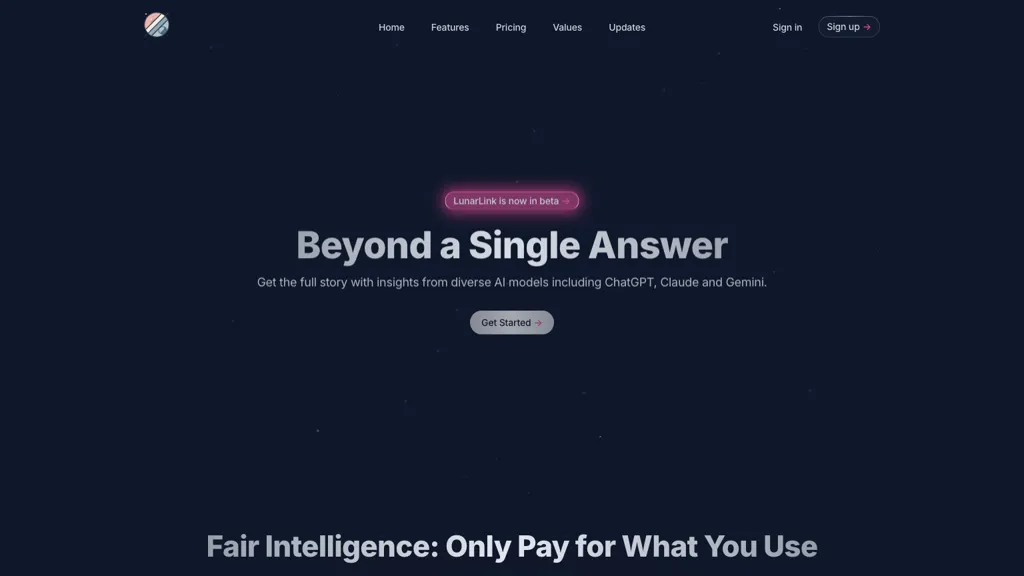 Lunarlink AI AI tool screenshot