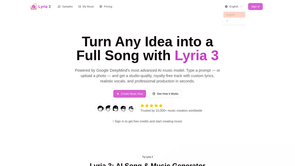 Lyria3.pro alternatives and competitors