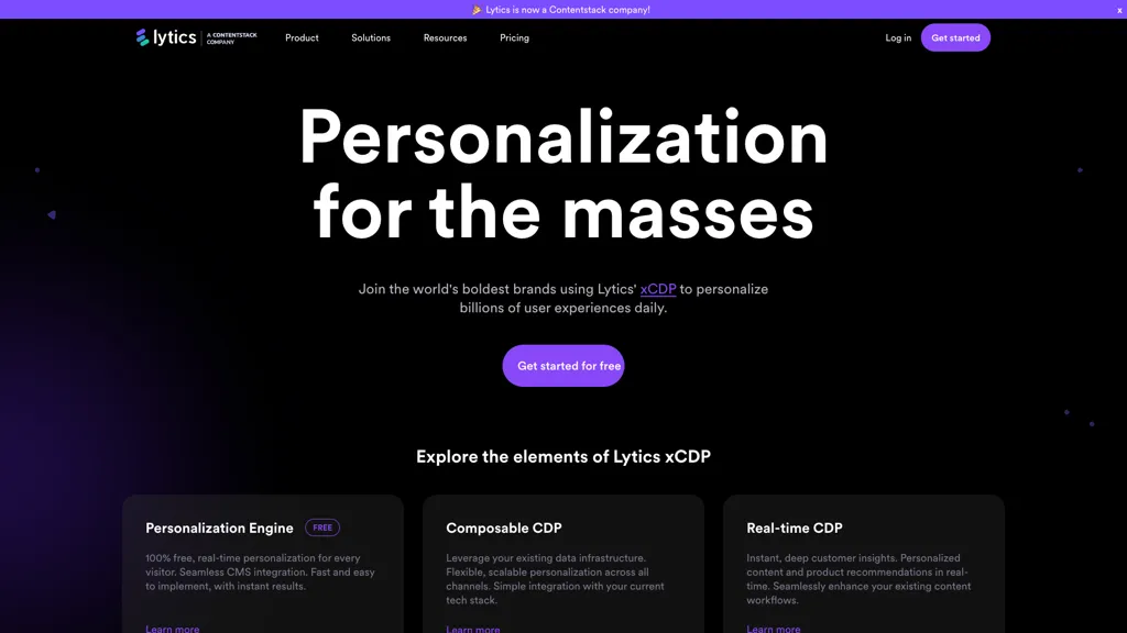 Lytics AI tool screenshot