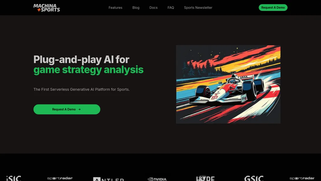 Machina Sports website
