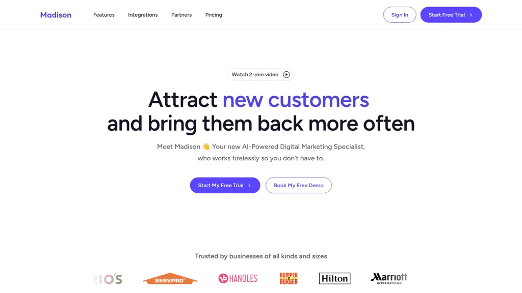 Madison AI tool screenshot